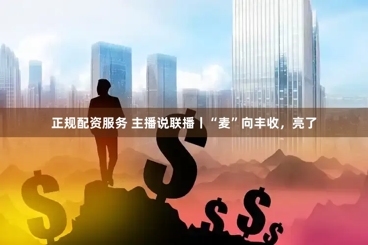 正规配资服务 主播说联播丨“麦”向丰收，亮了